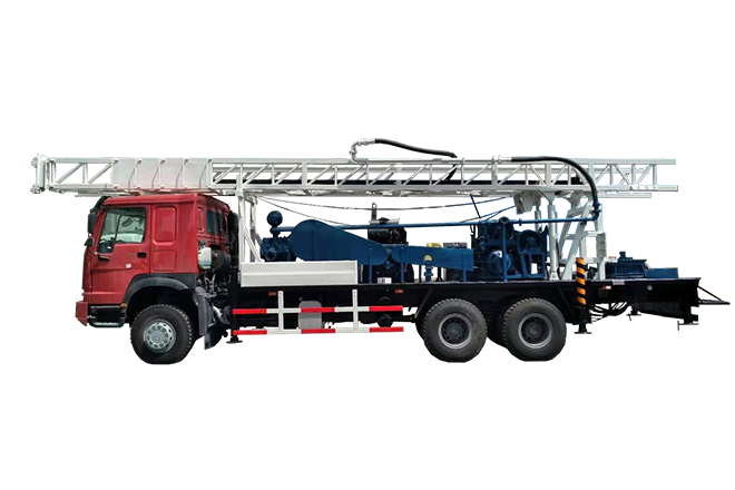 Truck mounted water well drilling rig